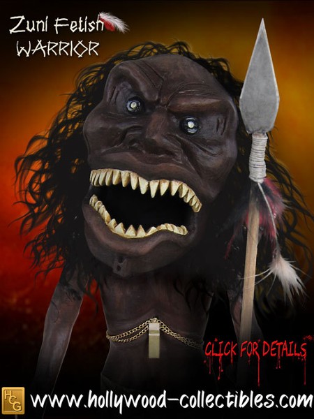 Hollywood Collectibles Group Trilogy of Terror Zuni Fetish Warrior Statue